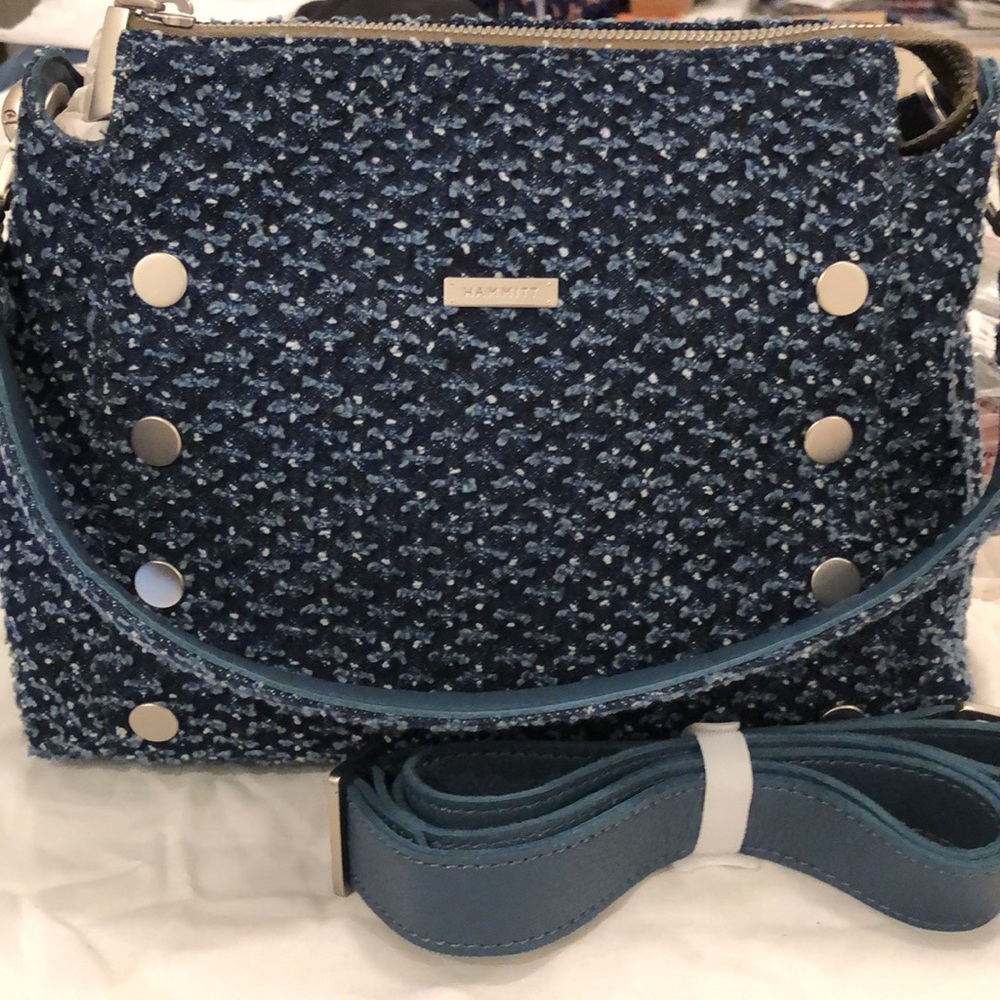 HAMMITT BRYANT MEDIUM BAG in Weekend Blues NWOT